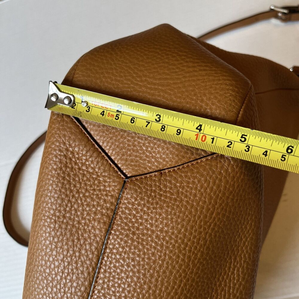 Coach Soft Brown Pebbled Leather Shoulder Bag Bleecker Model 31623 - Picture 7 of 13